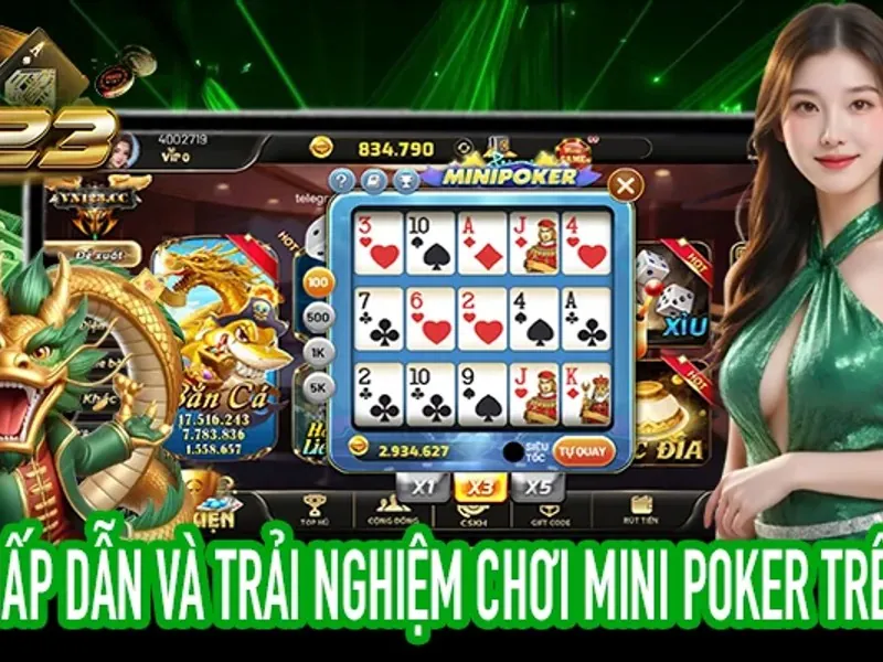 Bàn chơi Baccarat tại J88VIP1 với các lá bài và chip cược